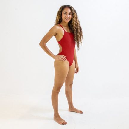 MAILLOT DE BAIN FEMME SOLID RED OPENBACK