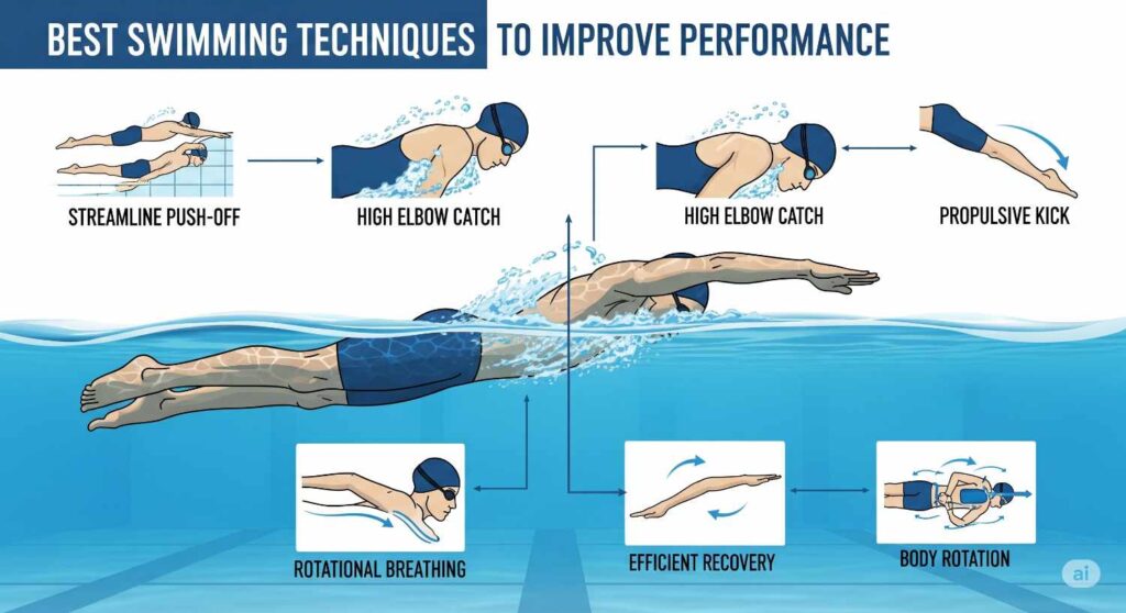 Les meilleures techniques de nage pour améliorer votre performance